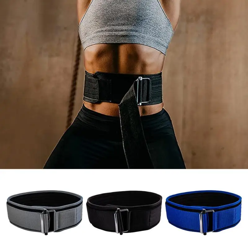 Quick Locking Weightlifting Belt Adjustable Gym Workout Belts for Men and Women Deadlifting Squatting Lifting Back Support