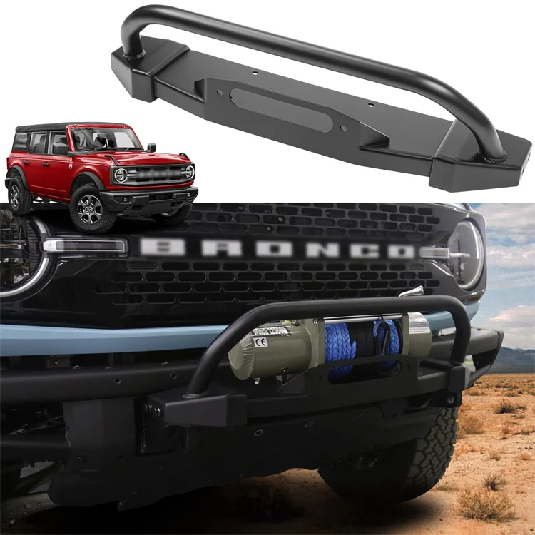 Front Bumper for Ford Bronco Accessories 2021 2022 Heavy Duty off-road Front Bumper with winch Plate Kit for FORD BRONCO 21-22