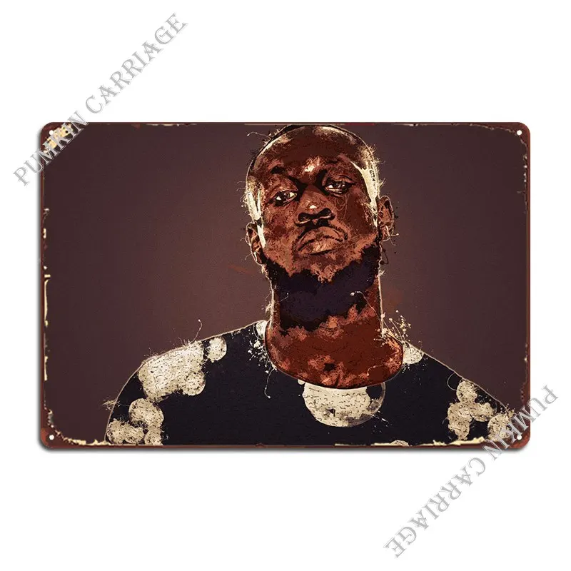 Stormzy, британский рэпер, 13 дюймов, металлический плакат с табличкой, Настенный декор, печать кино; Декорации жестяной знак паба, плакат