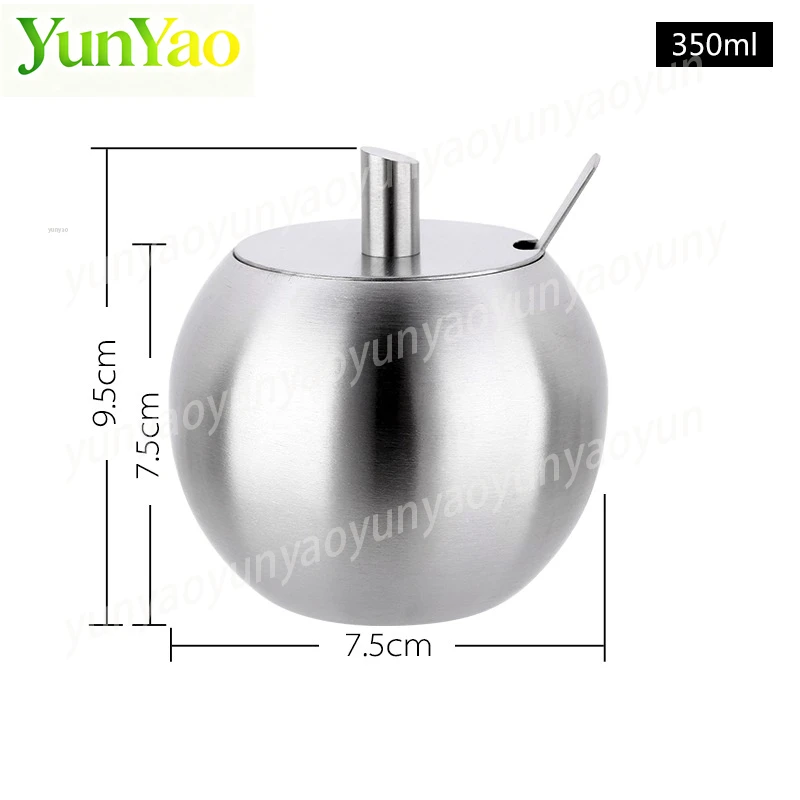 

Набор герметичных банок для специй из нержавеющей стали 304, пищевые контейнеры для соли, сахара, перца, с герметичными крышками, влагонепроницаемые