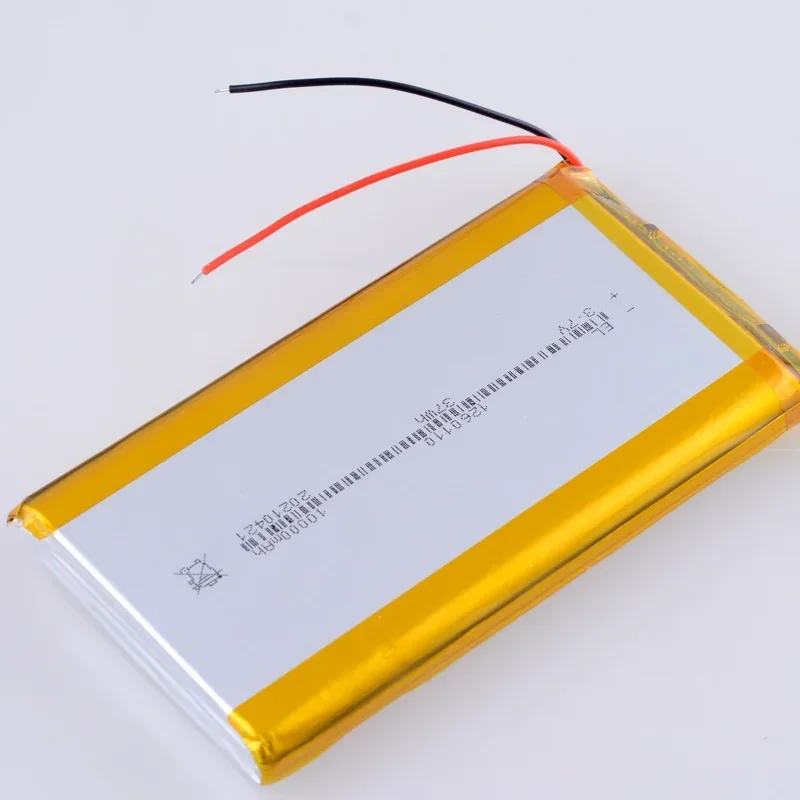 SUYIJIA 3.7V 10000mAh 1260110 Rechargeable Polymer Batteries Lipo Li-Po for Toy Power Bank GPS Laptop Camping Lights Diy