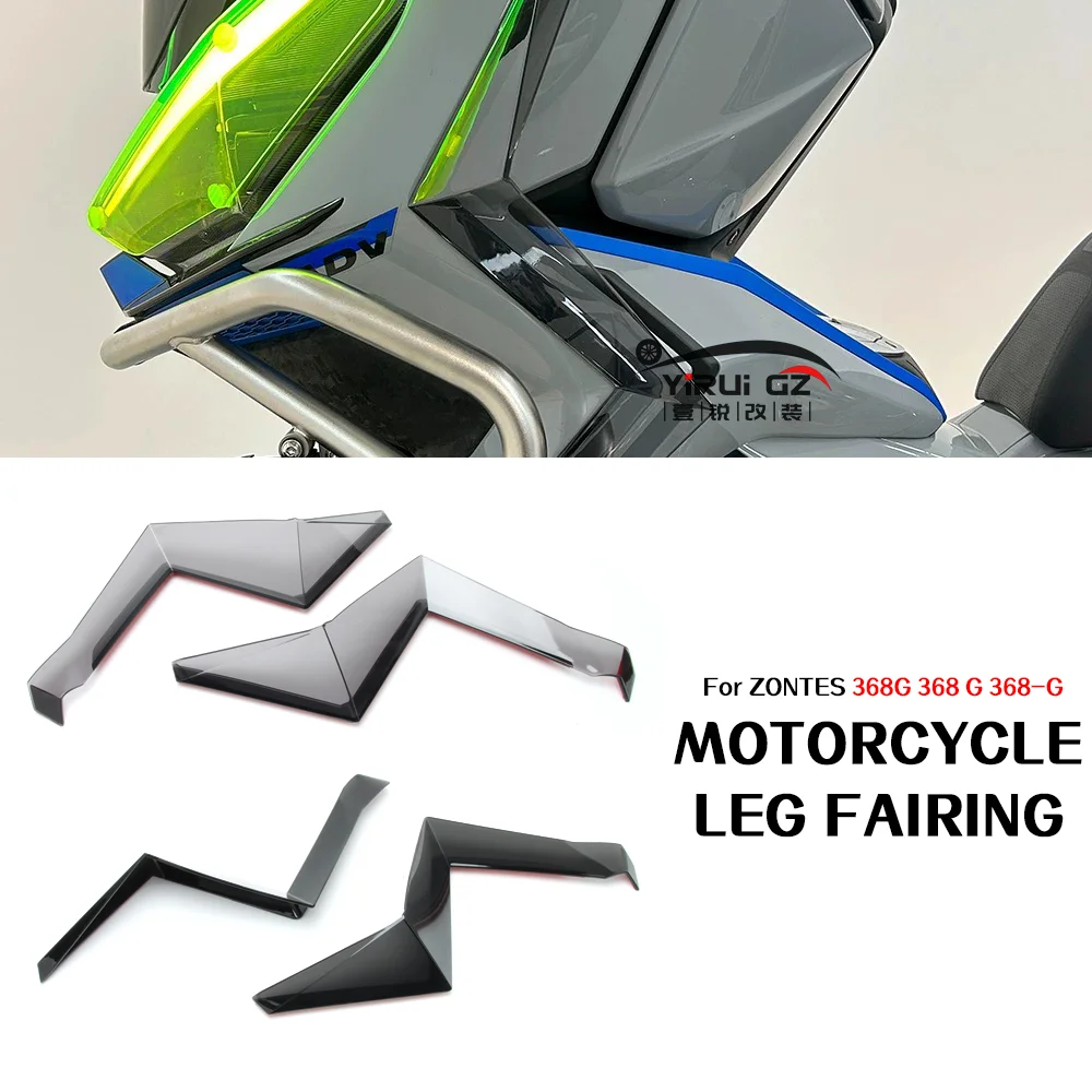 Carenatura delle gambe Accessori moto Deflettore d'aria Deflettore del vento Parabrezza laterale Carenatura delle gambe Decora per ZONTES 368G 368g 368-G