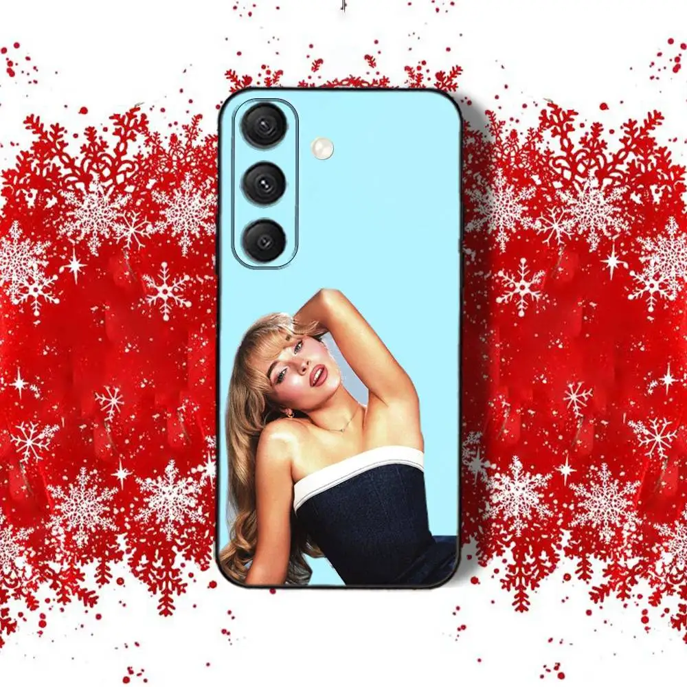 Etui na telefon z motywem piosenkarki Britney Spears dla Samsunga S22, S24, S20, S25, S23, S30, S21, Ultra, Plus, Fe, Lite 4G, 5G, czarne, miękkie.