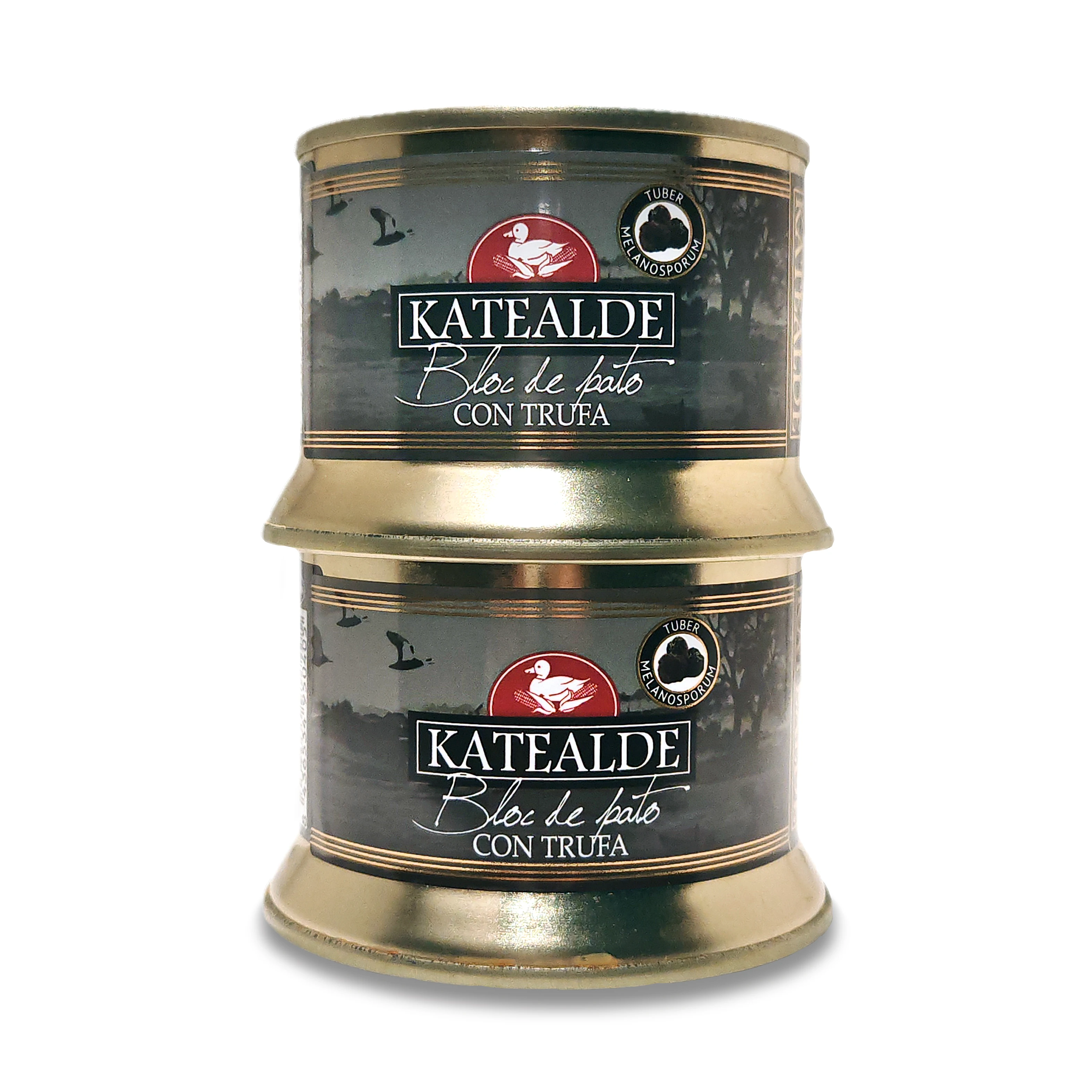 Bloc de foie gras de pato con trufa de Katealde (Pack de 2 unidades de 130g)