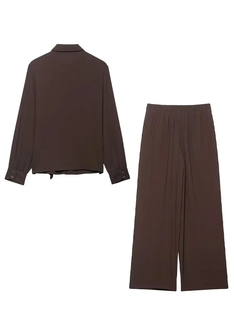 

HH Женский модный однобортный топ с длинными рукавами и лацканами + осенняя молния с высокой талией, прямые брюки, джинсовый комплект из 2 предметов