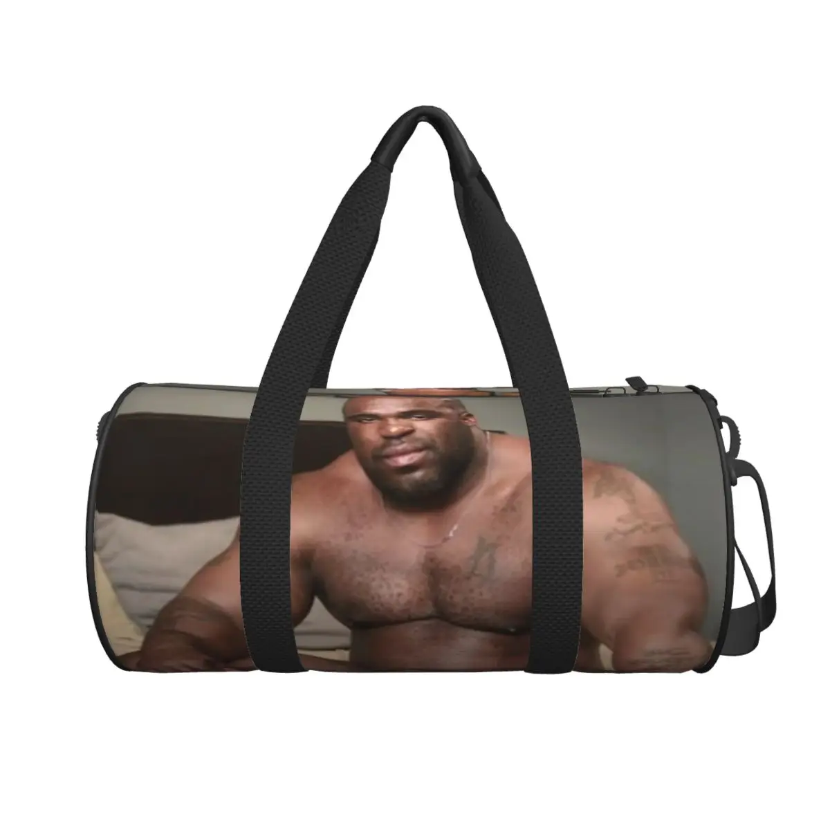 

Big Dick Black Guy Meme Barry Wood Large Duffle Gym Bag Waterproof Duffle Travel Bags Handbags Fitness bag
