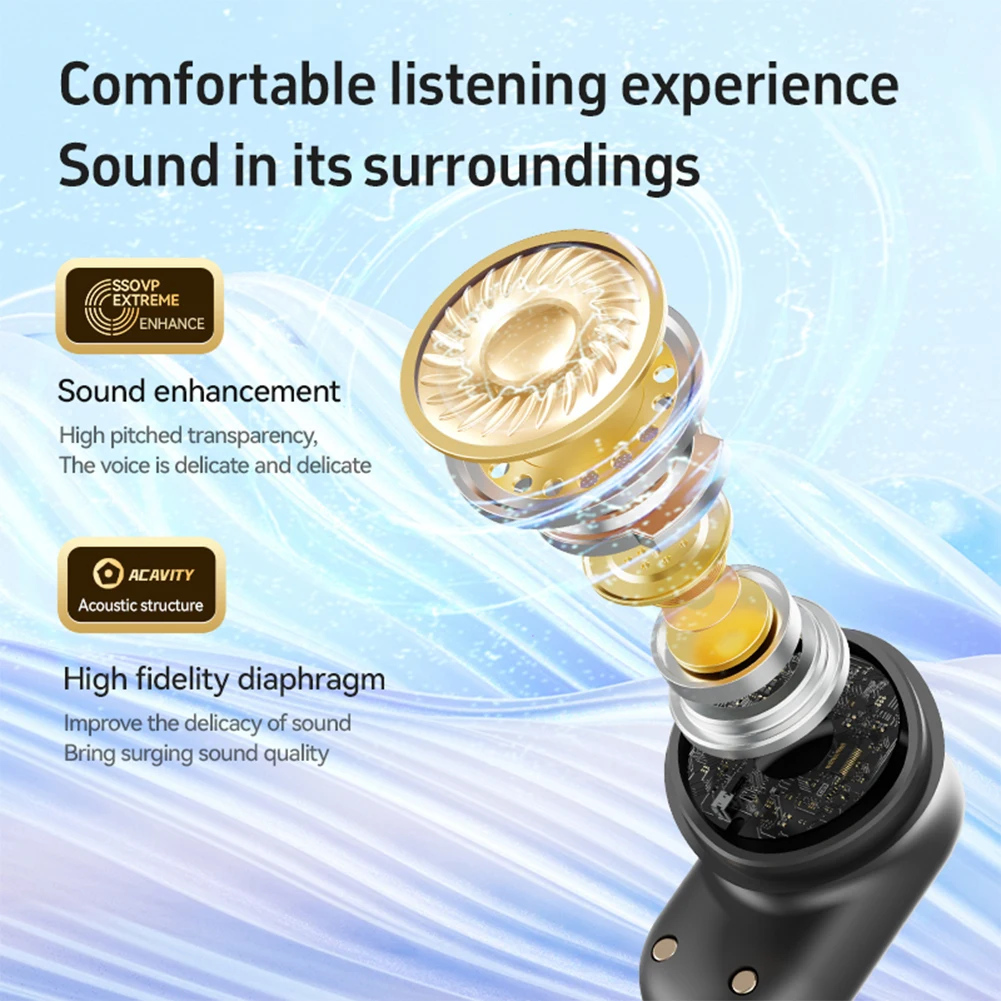 M86 AI 통역 이어버드, 실시간 144 언어 동시 비즈니스 통역 이어폰, 스마트 음성 통역 장치