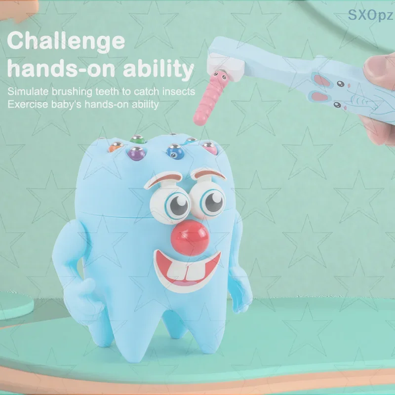Conjunto de brinquedos odontológicos educativos simulação crianças dentista ferramenta lugar fingir jogar presente do miúdo