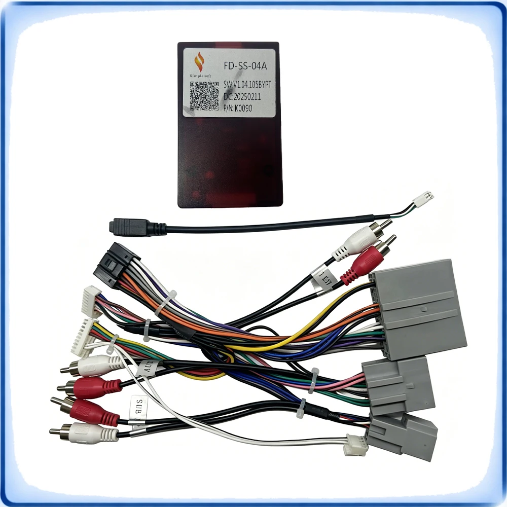 

24Pin to 16Pin Car Radio Wiring Harness with CANBUS Decoder FD-SS-04A for Ford F150 Raptor 2010-2012