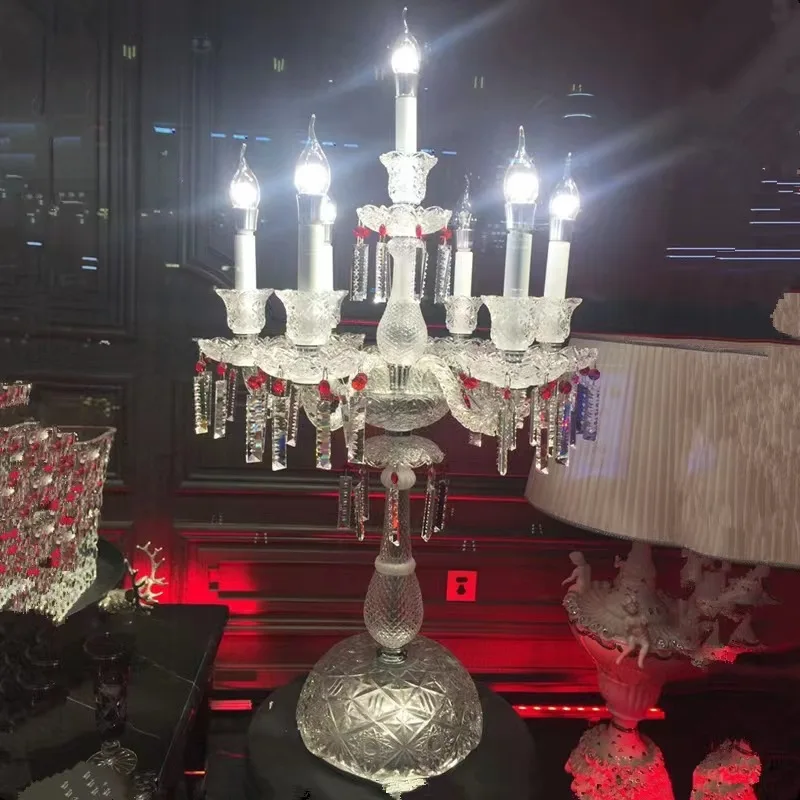 European style, villa, bedside lamp, light luxury, romantic, warm, living room, bedroom