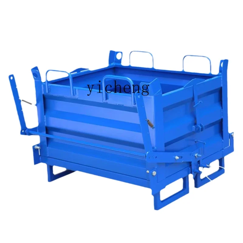 ZK heavy waste box workshop iron filings box pouring iron filings car box bottom can be opened self-unloading type