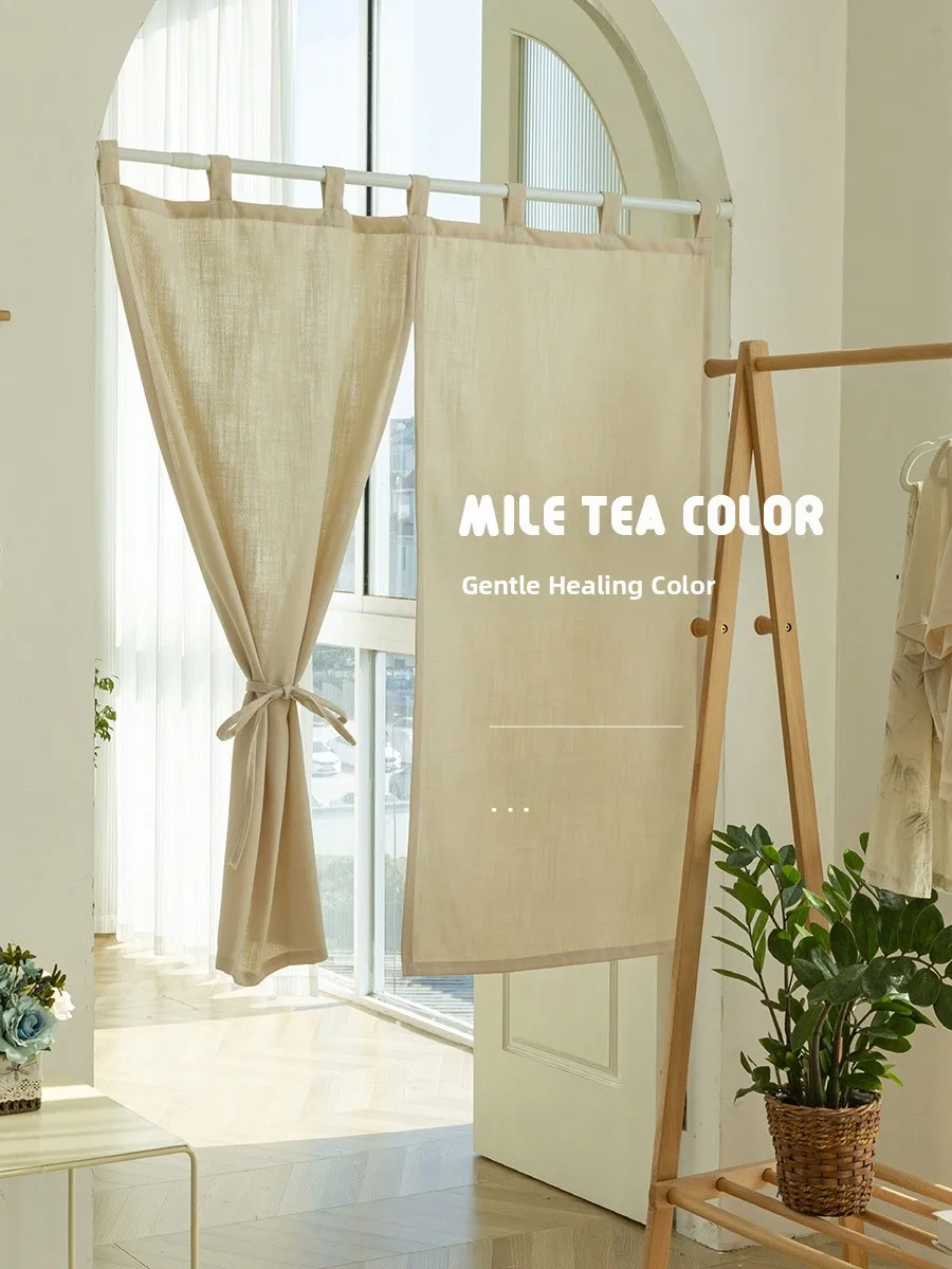 

Japanese Sle Semi-Door Curtain Cry Partition Curtain Fabric Art Translucent Not Transparent Human Cusizable Bedroom