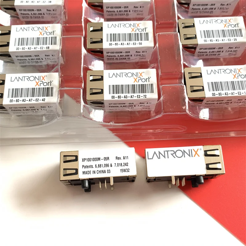 XP1001000M-05R imported LANTRONIX high-speed Ethernet RJ45 connector, genuine,