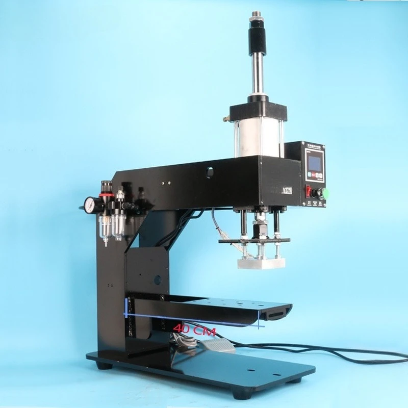 

Small pneumatic automatic paper ironing machine, leather PU carton labeling, branding, indentation and wood baking machine