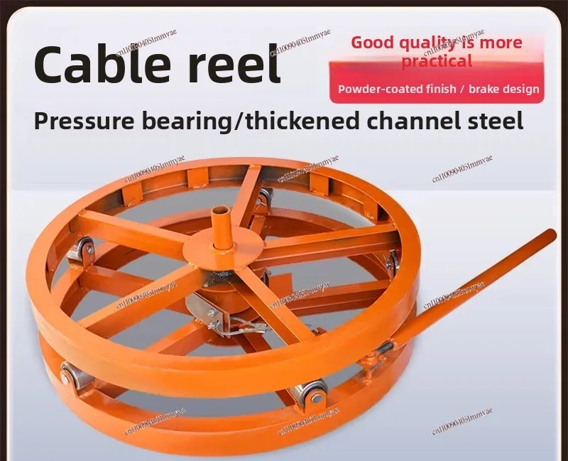 Channel steel iron plate with brake horizontal cable pay-out bracket thickened