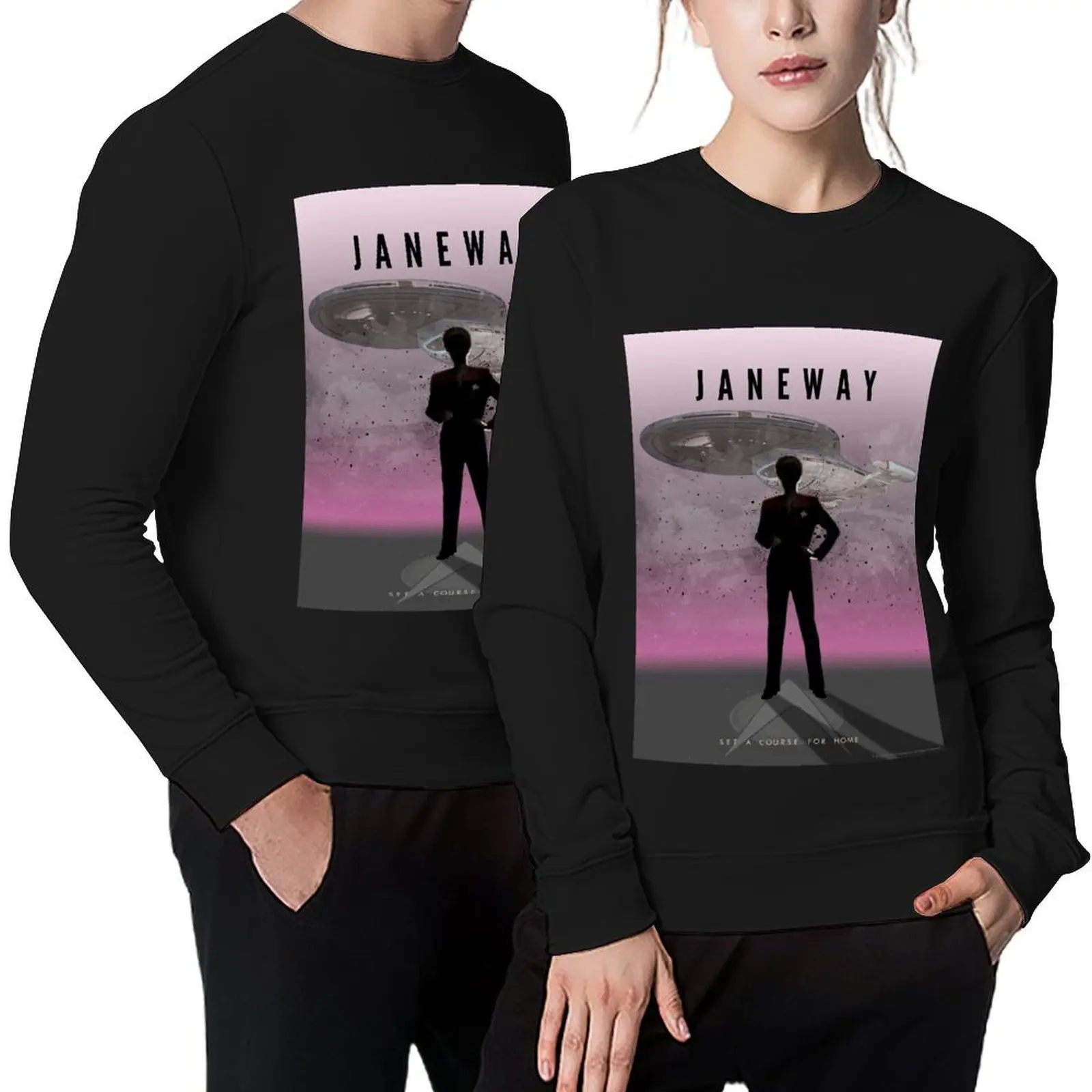 

Janeway from Star Trek Voyager Pullover men's sweat-shirt graphic t shirts men tracksuit tracksuit men sweatshirt for men