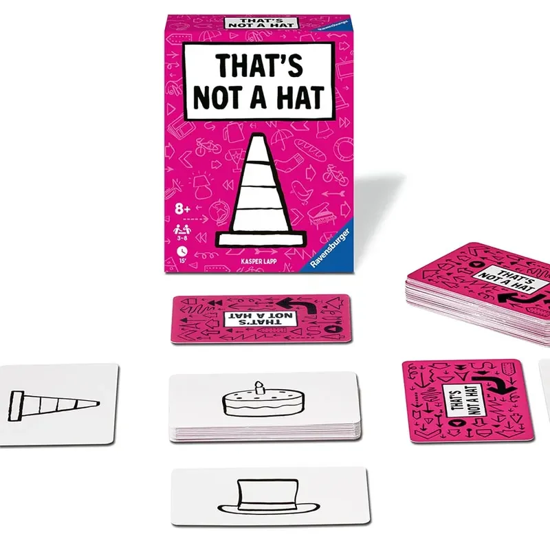 

That's Not A Hat-Fun Bluffing & Memory Party Game for All Ages Components | Ideal for Family Gatherings Great Replay Value