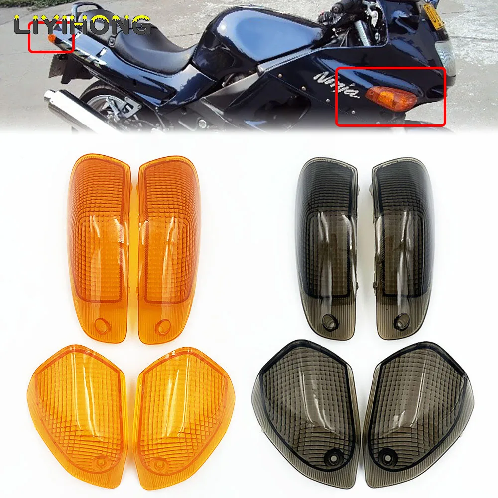 Front Rear Turn Signal Light Cover For KAWASAKI ZZR400 ZZR600 ZZR 400 600 1993-2008 Motorcycle Indicator Housing Lamp Lens Parts