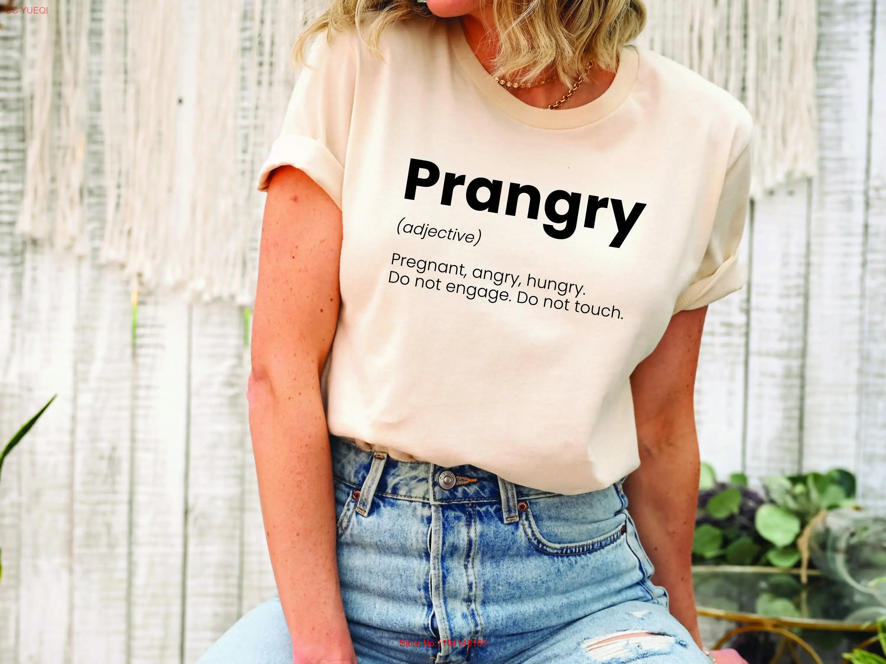 Prangry Definition T Shirt Funny Pregnancy Announcement Mom To Be Baby Reveal long or short sleeves