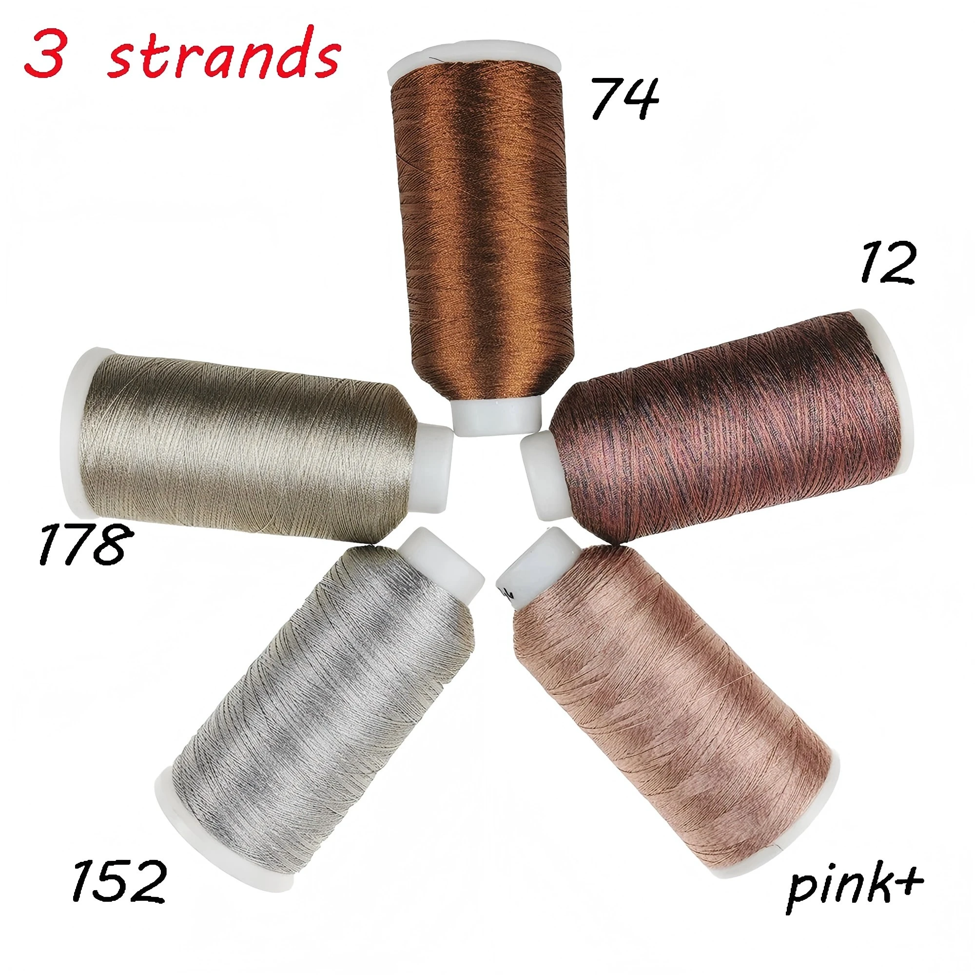 Sanbest 3 Strands Metallic Shiny Thread -  ALL My Knots Handmade