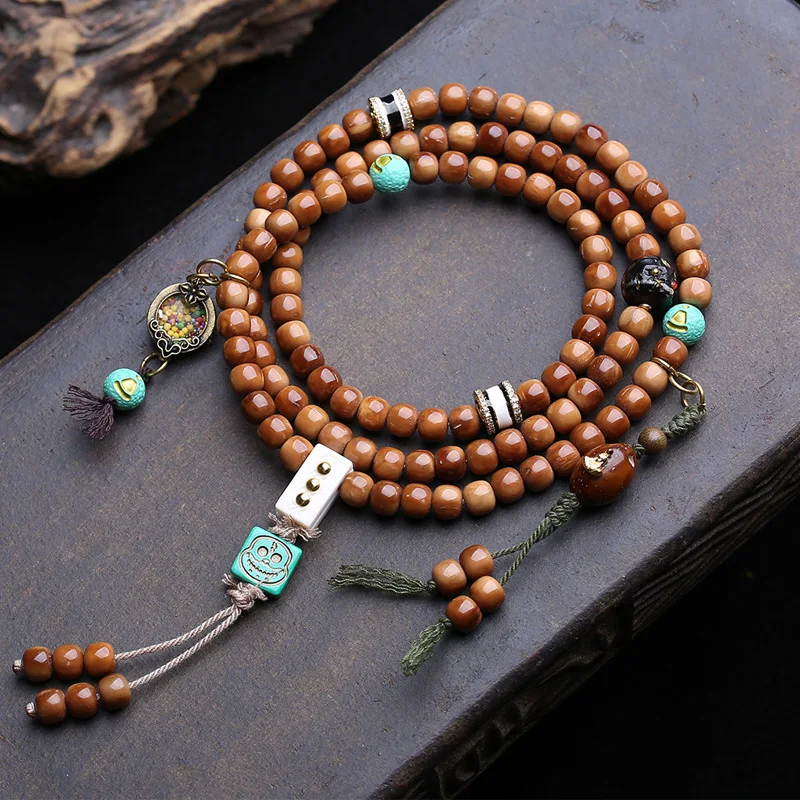 Kuke 108 Buddha , , Hand-Held-Eye Bodhi Agate String Beads, Bone And Deer Antler Three-Way Accessories