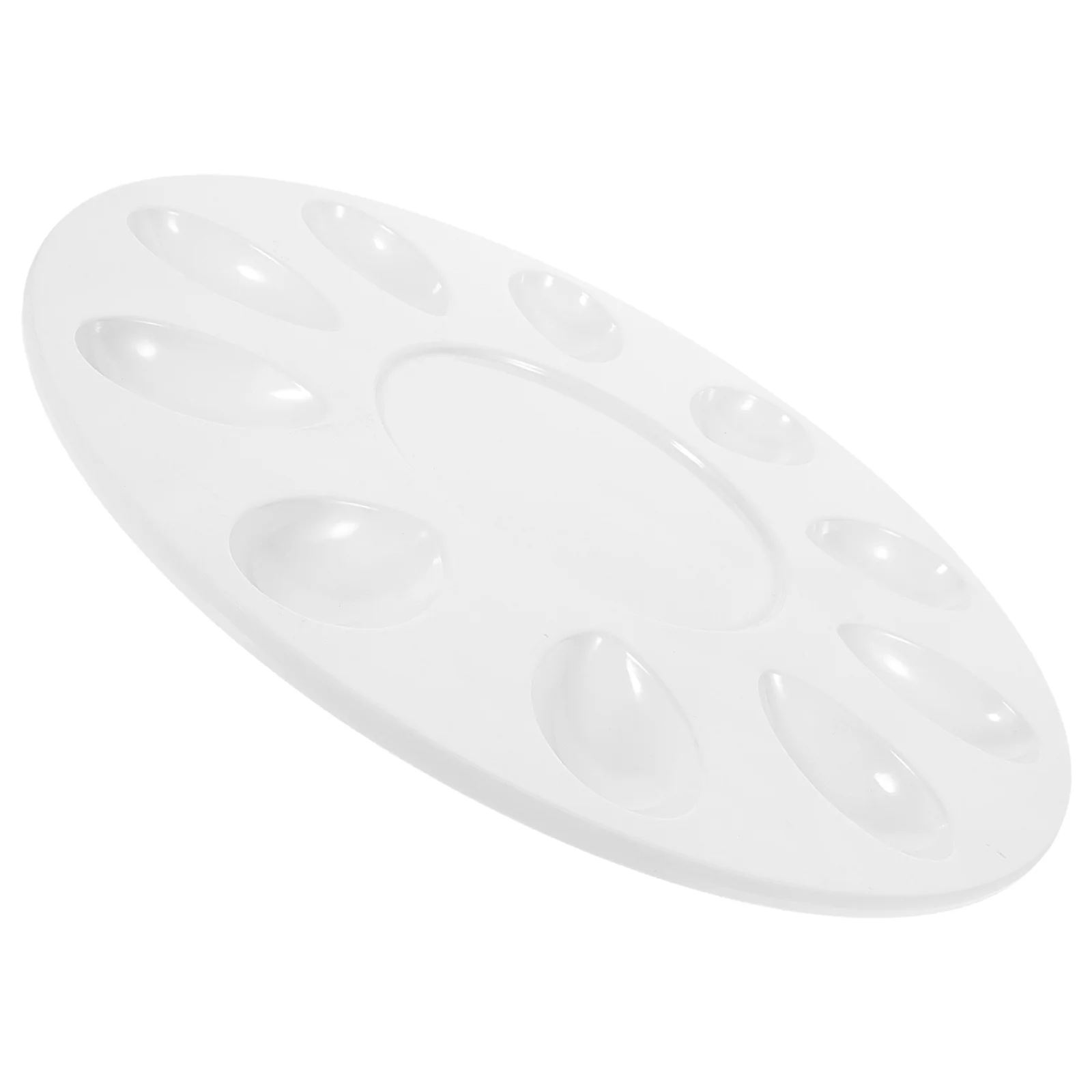 Taca na jajka w sosie pieprzowym, melamina, nieprzywierająca, z wieloma przegródkami, wielokrotnego użytku, do serwowania na przyjęciach, do domu, kuchni, taca na owoce morza.