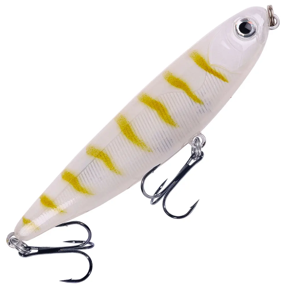 العائمة قلم رصاص الصيد إغراء المشي الكلب 9 سنتيمتر-11.5 جرام سطح الطعم عاكس العائمة الطعم ل قاروص البحر صيد السمك
