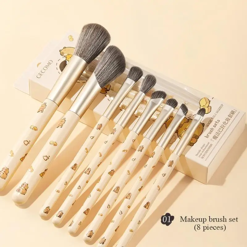 8PCS Makeup Brush Set Soft Fluffy Professional Cosmetic Foundation Powder Blush Eyeshadow Brush Makeup Tool