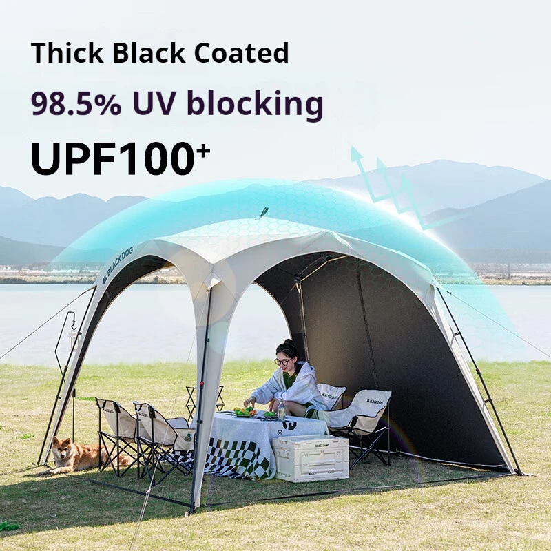 Naturehike BLACKDOG Automatic Dome Shelter Tent Self-supporting Quick Open Black Coating Outdoor Camping Canopy Expand Tarp