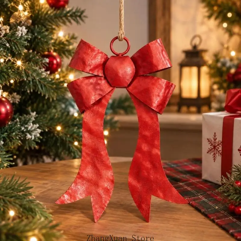 Montagefreie Weihnachts-Schleifenverzierung für den Weihnachtsbaum Innenbereich, 3 x – Detail 10