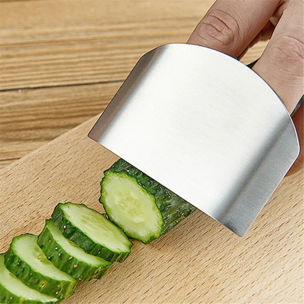 1Pcs Stainless Steel Finger Protector Anti-cut Finger Guard Kitchen Tools Safe Vegetable Cutting Hand Protecter Kitchen Gadgets