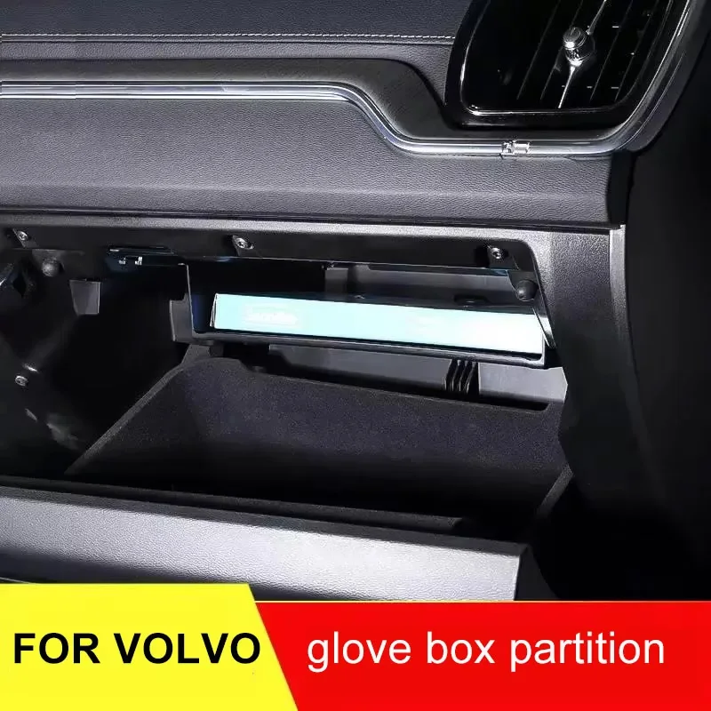 Für Volvo Handschuhfach-Trennwand S60 V60 XC60 S90 V90 Aufbewahrung und Organisation von Auto-Innenausstattung – Detail 4