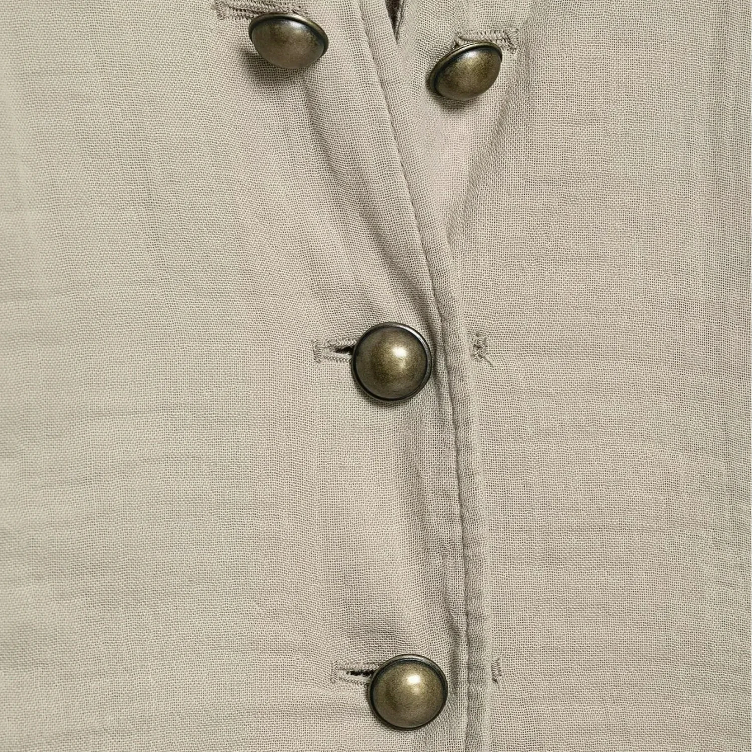 2026 Spring Round Neck Blazer Coats Women Long Sleeve Metal Buttons Casual Streetwear Outerwear Fashion Chic Jacket view 5