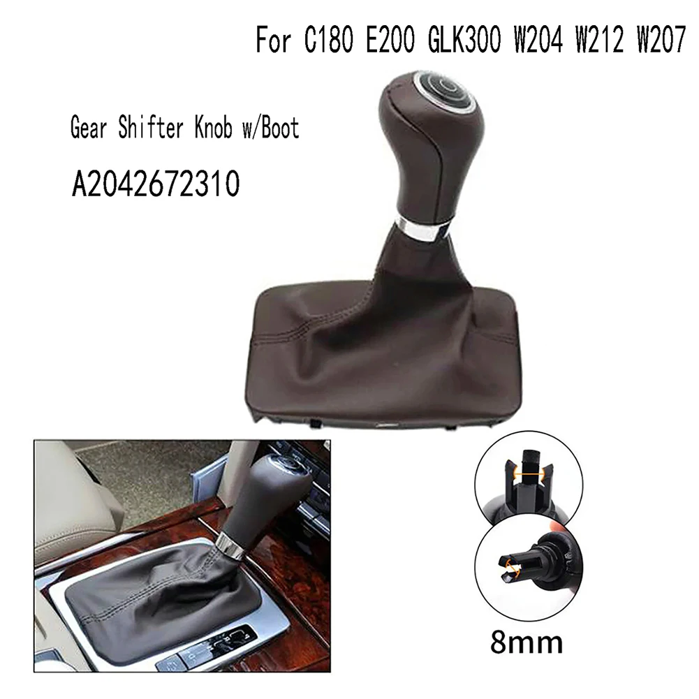 

A2042672310 Gear Shifter Knob W/Boot For Benz C/E Class GLK C180 E200 GLK300 W204 W212 W207
