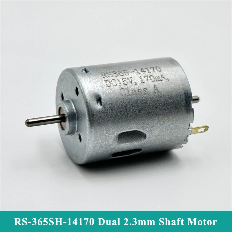 RS-365SH-14170 Mini  Motor DC 6V- 24V 10300RPM Dual 2.3mm Shaft Carbon Brush Electric Motor For Toy Sweeper Robot Vacuum Cleaner