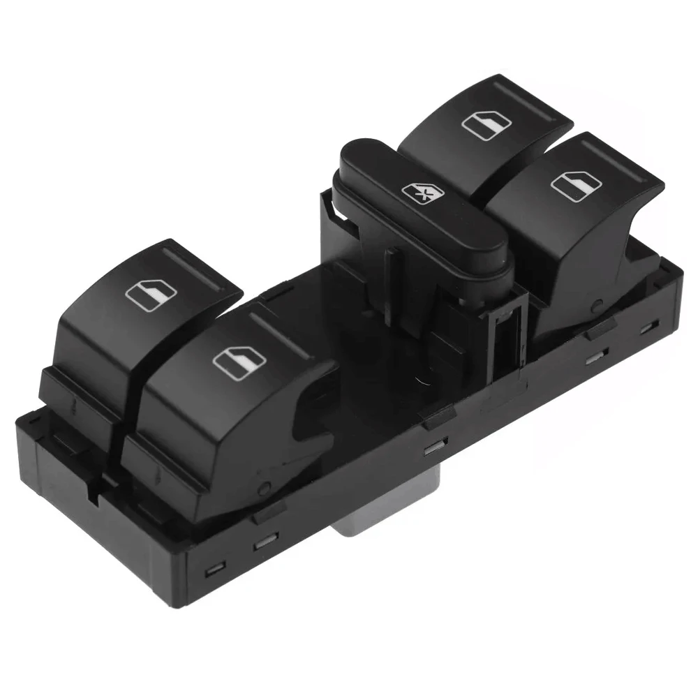 زر مفتاح التحكم الرئيسي لنافذة الطاقة الأمامية اليسرى لسيارة VW Passat B6 Tiguan Golf Jetta CC Caddy Eos 2003-2011