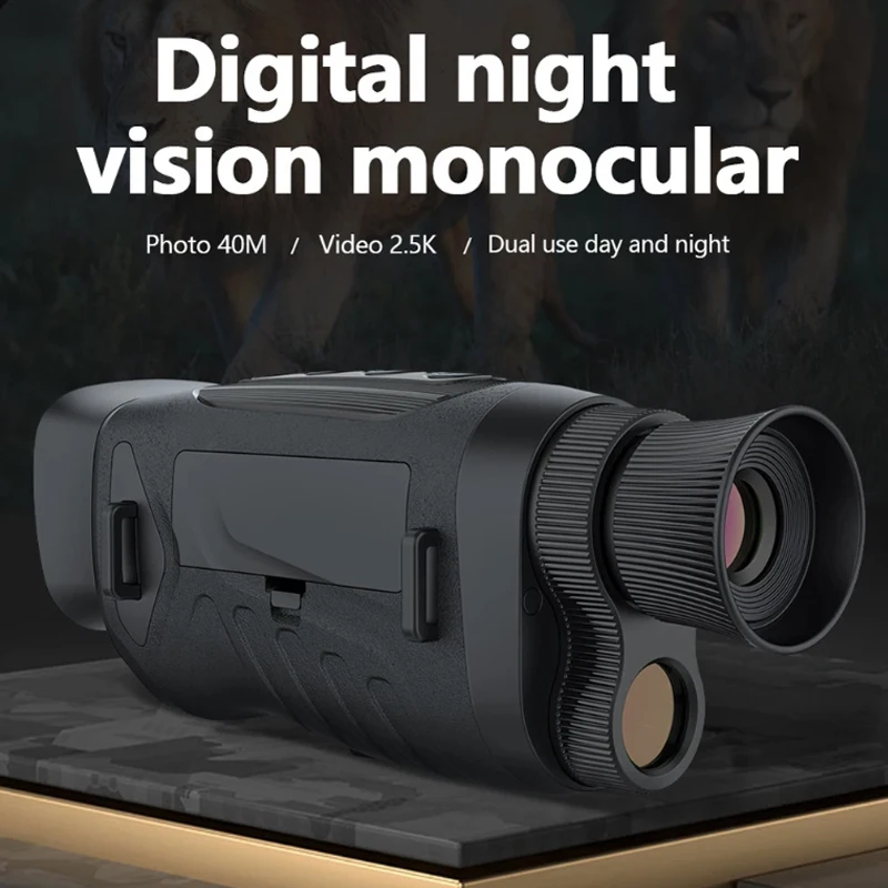 

Digital Night-Vision Monocular 40MP 2.5K Infrared Telescope 984ft Night-Vision Distance 6X Optical Magnification 8X Digital Zoom