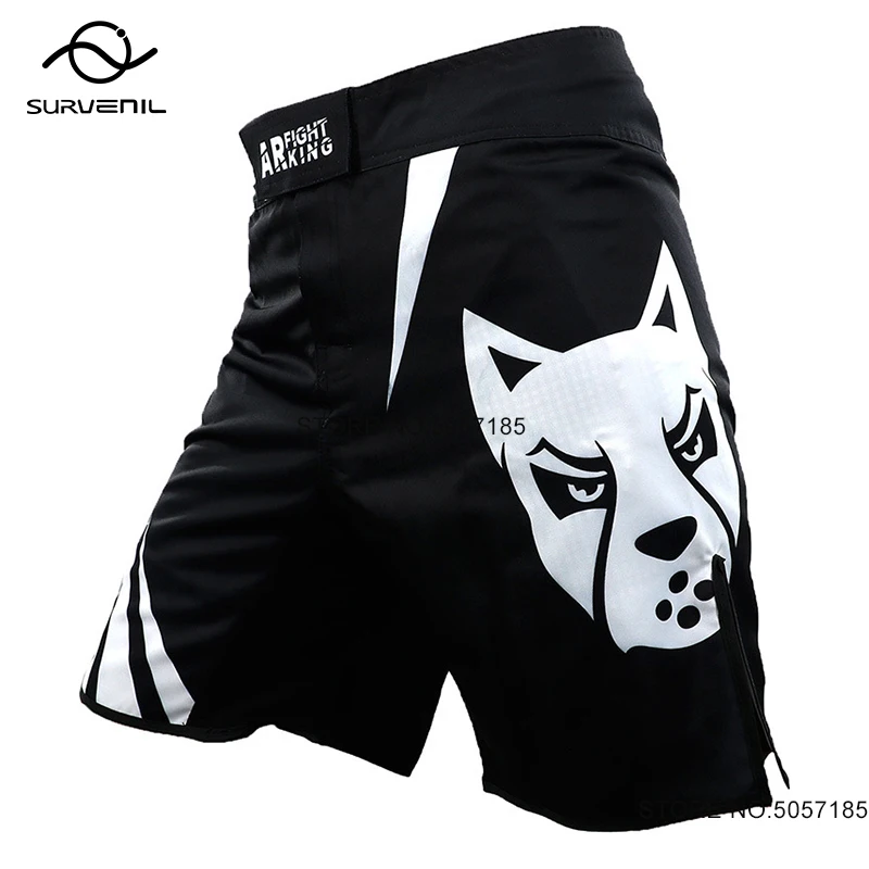 

MMA Shorts for Men Muay Thai Boxing Cage Fight Shorts Black Gym BJJ Martial Arts Combat Wrestling Grappling Kickboxing Trunks