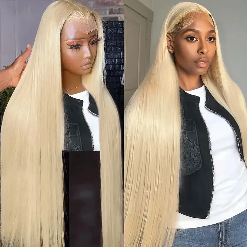 

180% Density HD 613 Honey Blonde 30 Inches Straight 13x4 Lace Frontal Wig 13x6 Lace Front Wigs Human Hair Colored Wig For Women