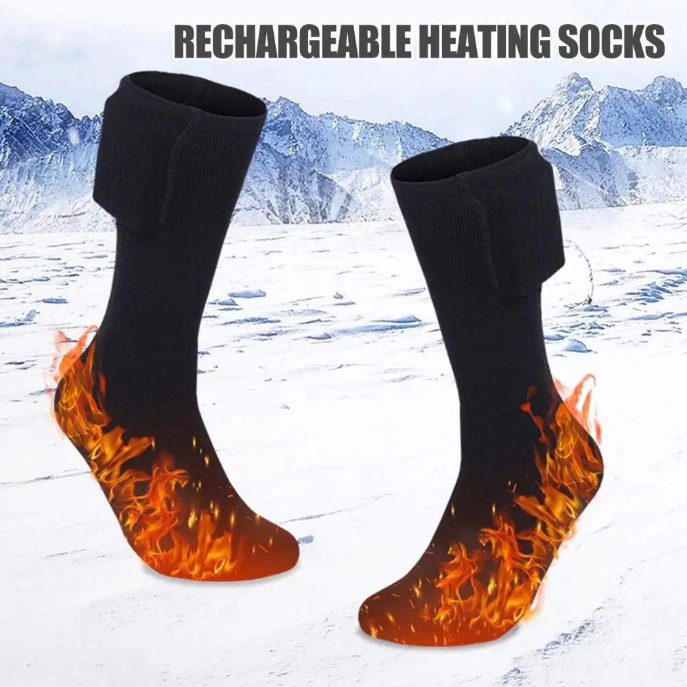 

Winter Heated Socks Motorcycle Outdoor Warmth USB Rechargeable 65℃ Heating Socks Heated Boots Snowmobile Skiing Sock