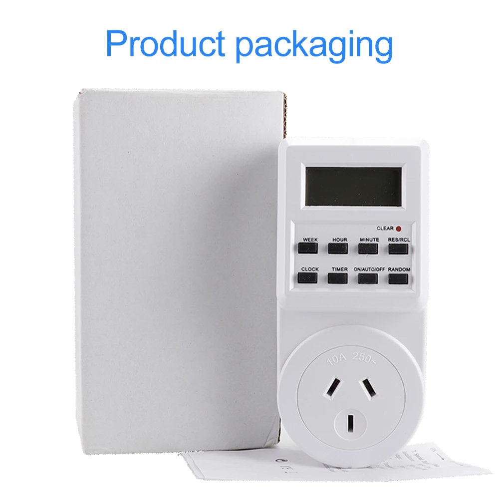 Outlet Timer 24 Hours Programmable and Plug in Timer for Electrical Outlets Indoor Digital Timer for Aquarium Light and Lamp