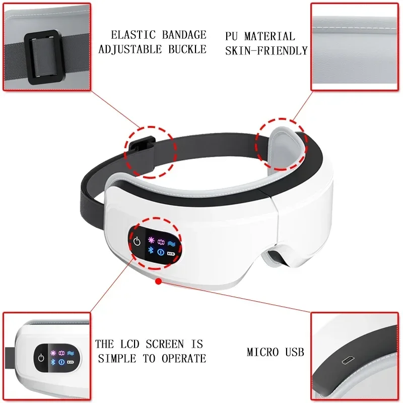 

Steam Eye Massager To Relieve Eye Fatigue, Dryness, Atomization, Moisturizing, Hot Compress, Eye Mask, Eye Protection Device