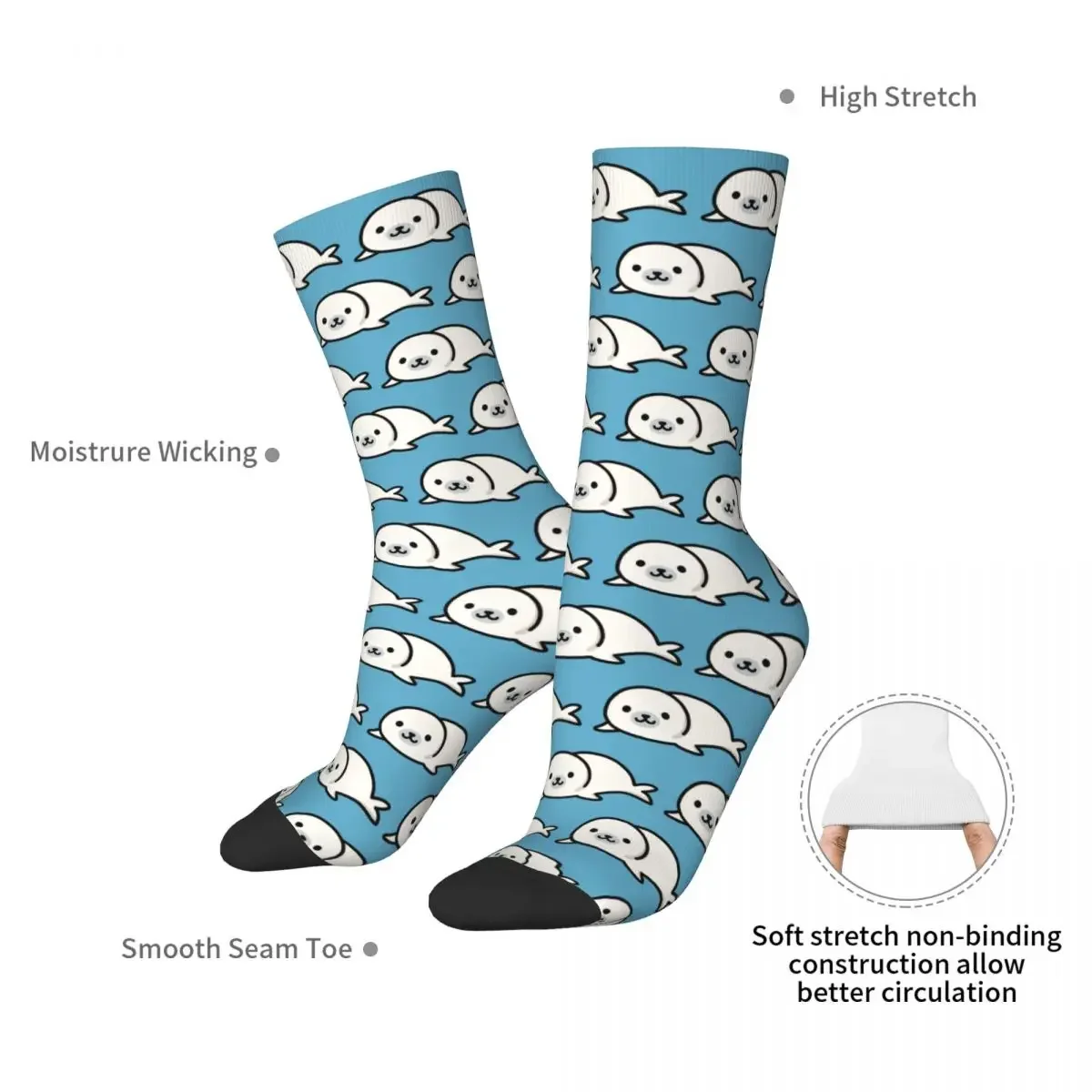 Seal Socks Harajuku High Quality Stockings All Season Long Socks Accessories for Unisex Birthday Present