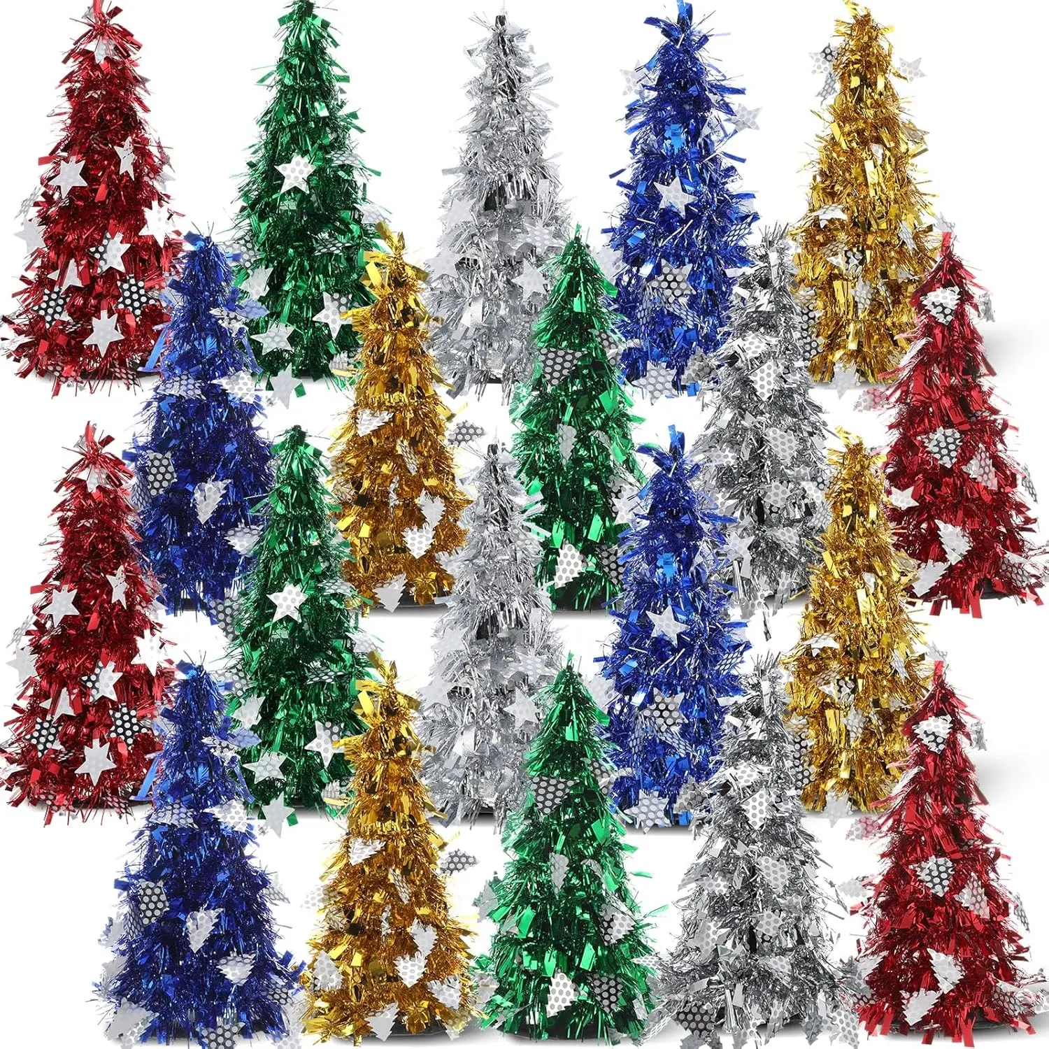 

20 Pcs Tabletop Christmas Tree Miniature Christmas Trees 10 Inch Mini Artificial Christmas Tree Desktop