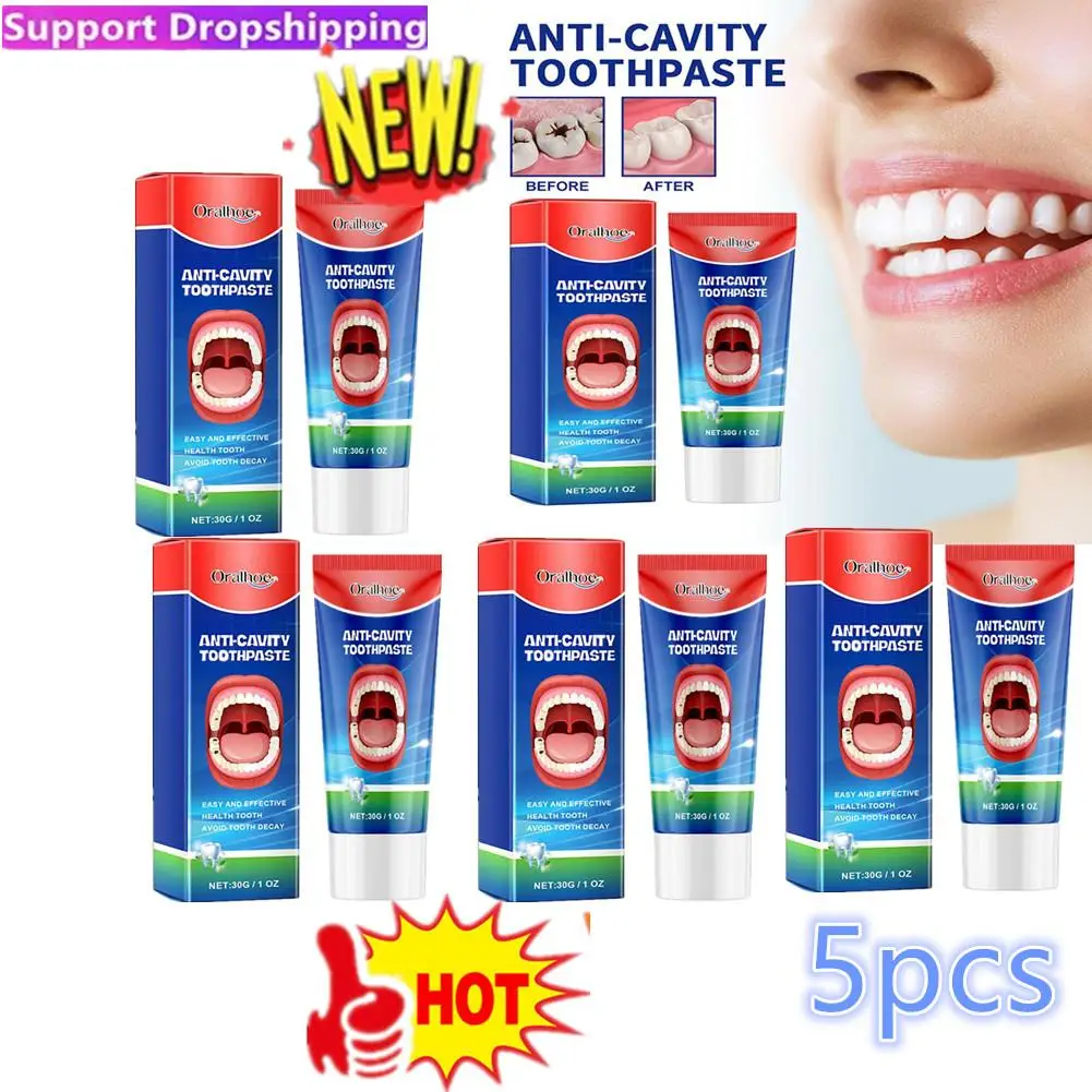 

5x Anti Decay Toothpaste Dental Caries Repair Cream Prevent Tooth Decay Protect TeethDeep Clean Whitening & Fresh Breath Toothpa