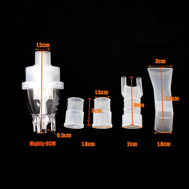 Nebulizer Mouthpieces Compressor Tube Nebulizer Cup Adult Kid Mask Household Compressor Inhaler Nebulizer Accessories