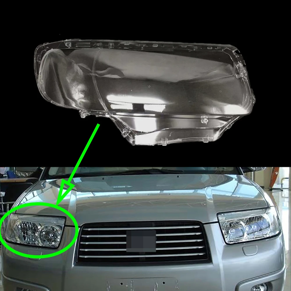 

For Subaru Forester 2006 2007 Headlamp Lens Car Headlight Cover Glass Replacement Front Lampshade Auto Shell