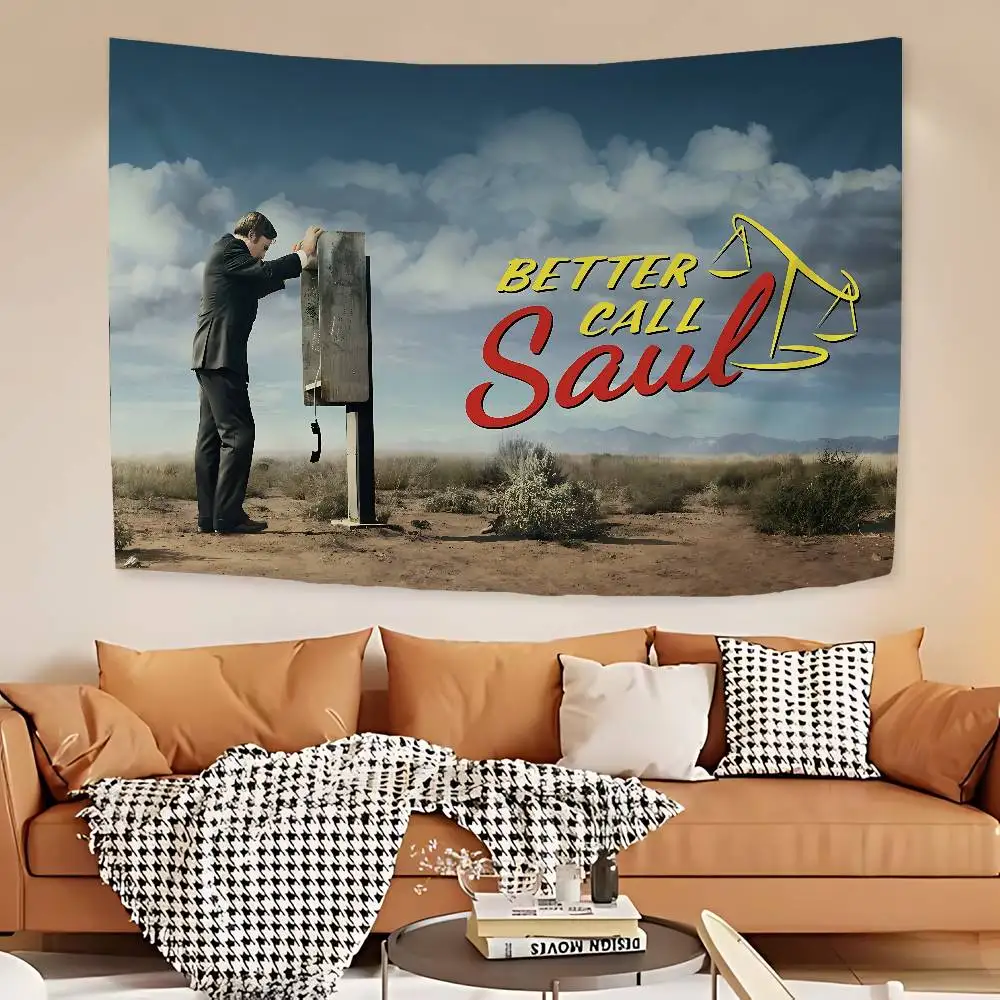 Better Call Saul DIY Wandteppich Hippie Blumen Wandteppiche Wohnheim Dekor Wandkunst Dekor