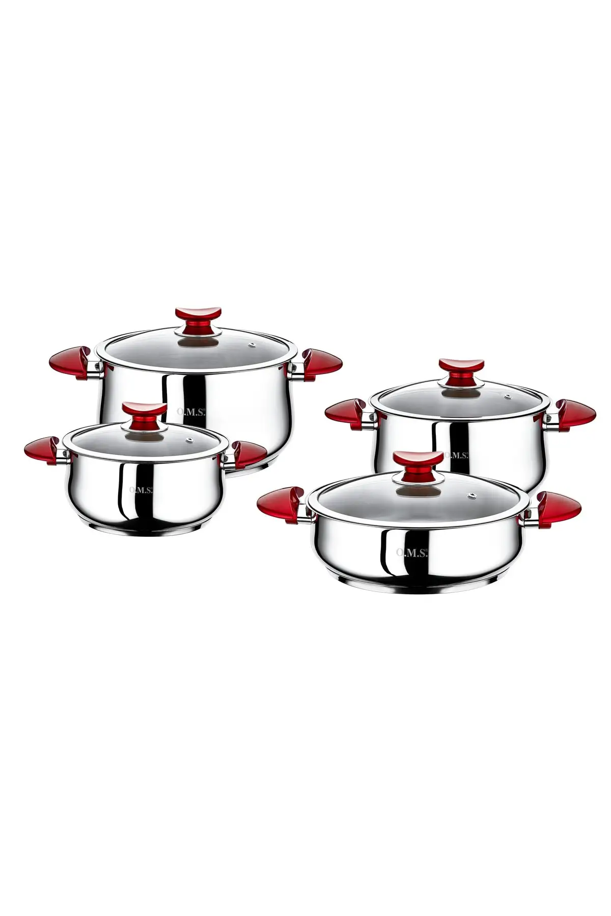 

DOLBOVI Yummy red 8 piece Cookware Set 1036 Cookware Set