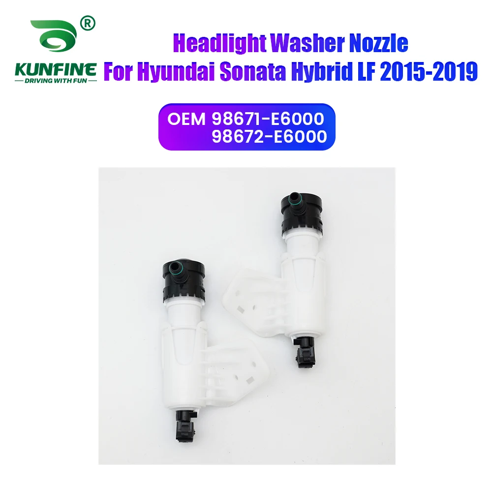 

Car Headlight Front Bumper Washer Spray Nozzle Jet Headlamp Pump Cover For Sonata Hybrid LF 2015-2019 98671-E6000 98672-E6000